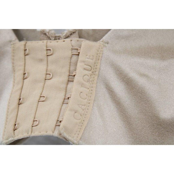 Cacique 42F Bra Lightly Lined Full Coverage UnderWire Beige - Picture 3 of 7